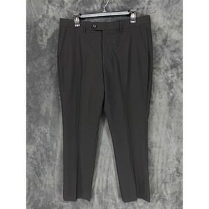 Needle & Stitch Mens Black Slim Fit Dress Pants PS-4030 36x30 Wool Blend NEW